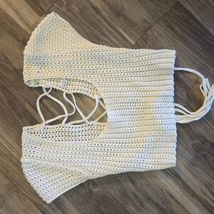 Crochet White Blouse